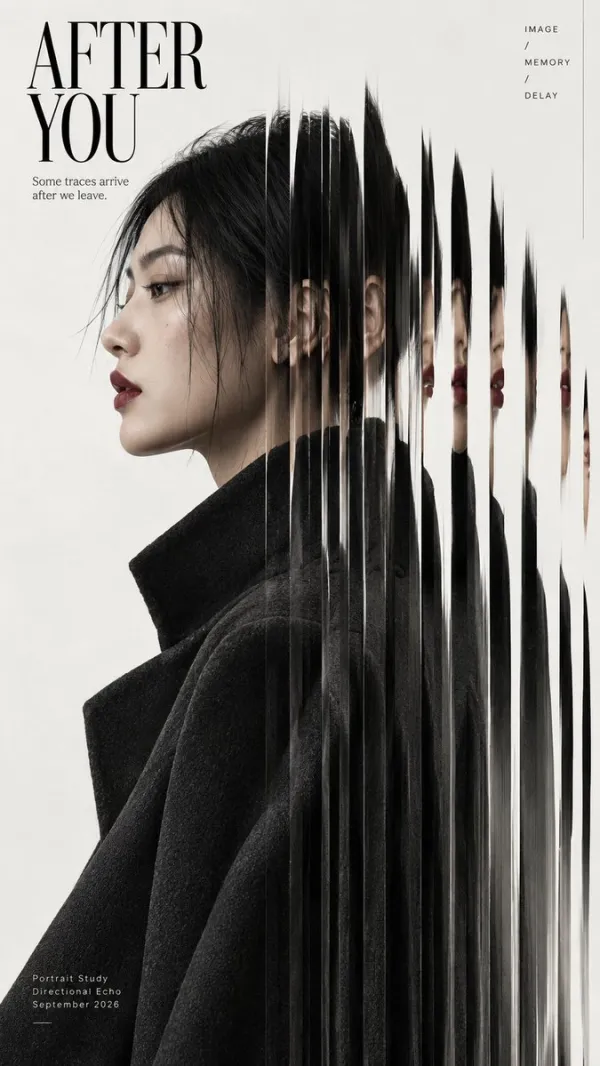 Premium Fashion Editorial Portrait with Vertica…