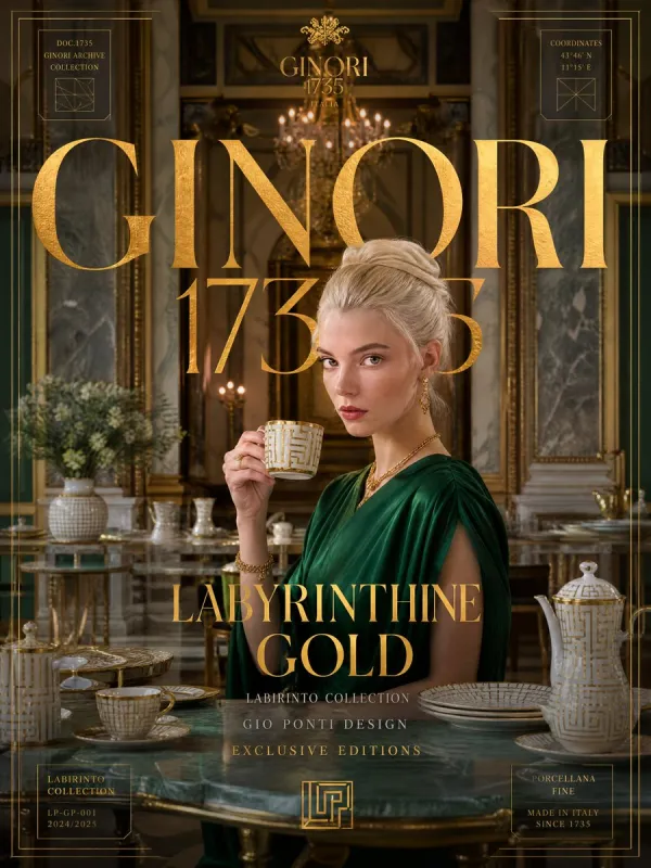 Ginori 1735 × Anya Taylor-Joy: Labyrinthine Gol…