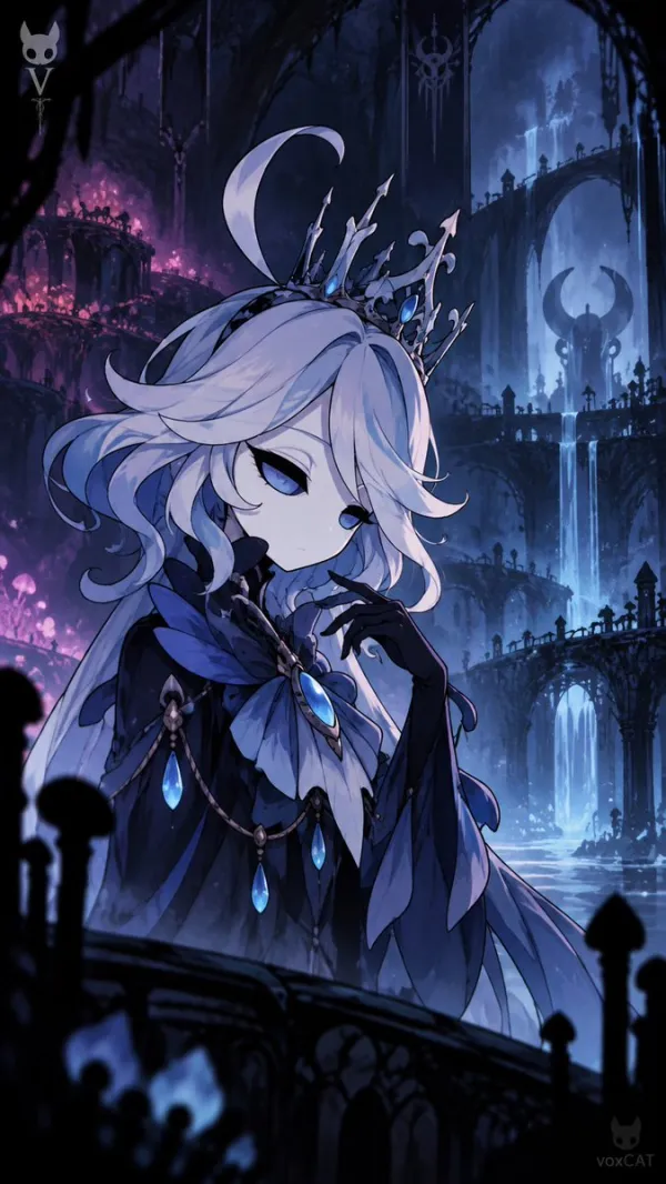 Hollow Knight Style Character Redesign Poster