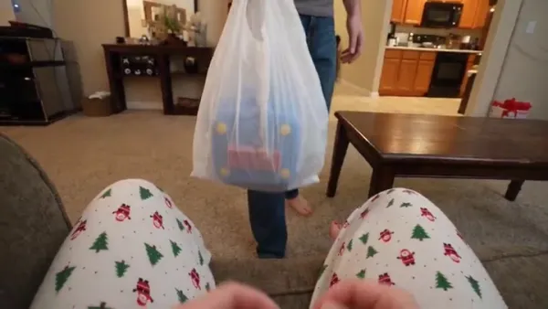 30-Second First-Person POV Family Comedy Video: Living Room and Kitchen
