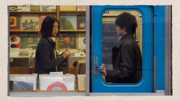 同城雙線青春動畫片頭：唱片行女孩與電車少年