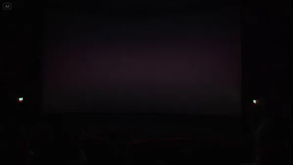 Immersive Short Film Viewed from the Back Row of a Cinema