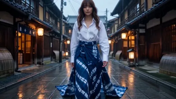 Cinematic Luxury Fashion Film: A Woman Walks Through Japanese and Balinese Sacr…