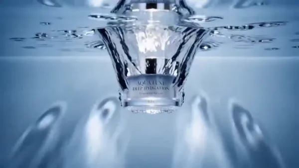 AquaLuxe 深層保濕霜冰藍水感廣告